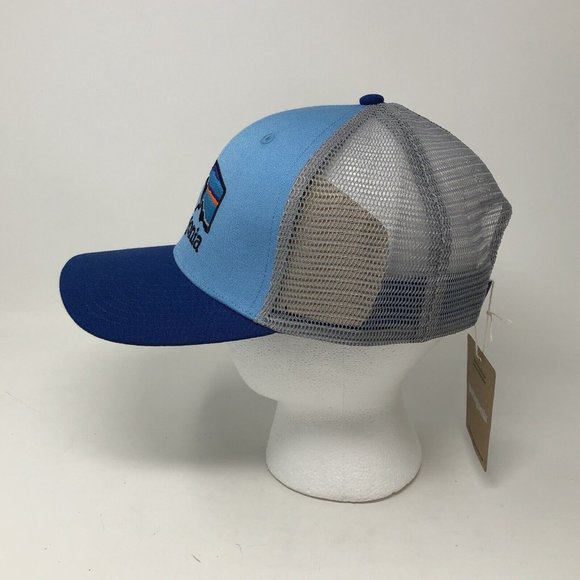 Patagonia Fitz Roy Horizons Trucker Hat- Lago Blue  New Unisex main image 9